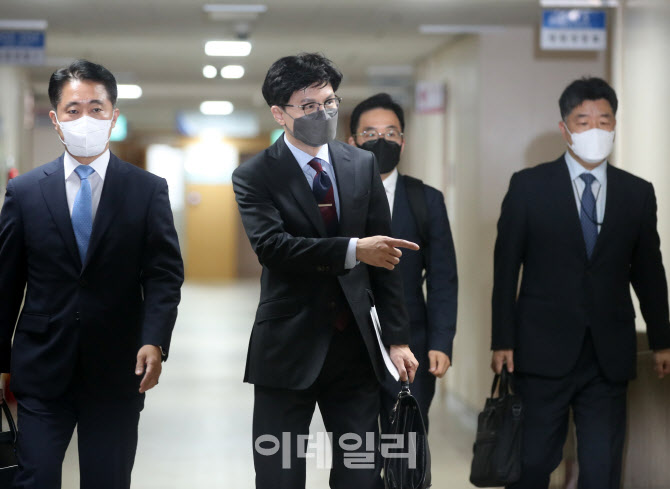 [포토] 브리핑실 향하는 한동훈 장관