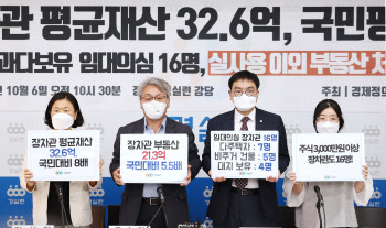 "윤석열 정부 장·차관 평균 재산 32억, 국민보다 8배 많다"