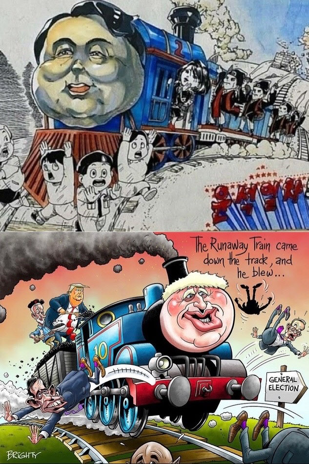 “‘윤석열차’ 표절 아니다”…英만화가 브라이트, 풍자 비난에 ‘우려’