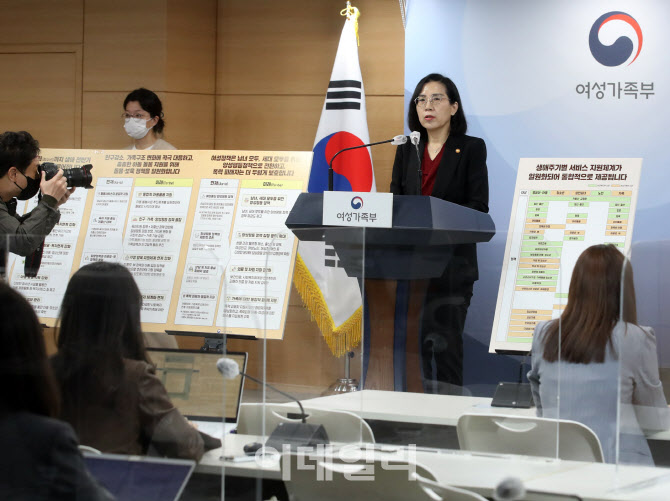 [포토] 여성가족부 장관 브리핑