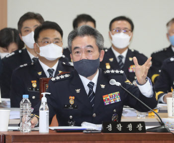 국감 첫 데뷔전 치른 윤희근 "경찰국 논란, 역사적 평가에 맡겨야"(종합)