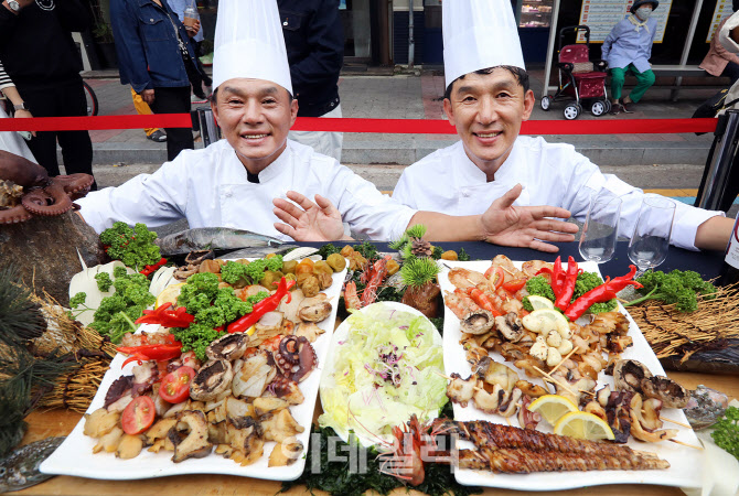 [포토]화려한 해산물 요리