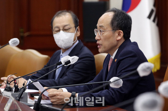 [포토]경제 규제혁신 TF회의에서 발언하는 추경호 부총리