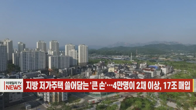 (영상)지방 저가주택 쓸어담는 '큰 손'…4만명이 2채 이상, 17조 매입