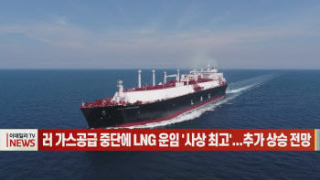 (영상)러 가스공급 중단에 LNG 운임 '사상 최고'...추가 상승 전망