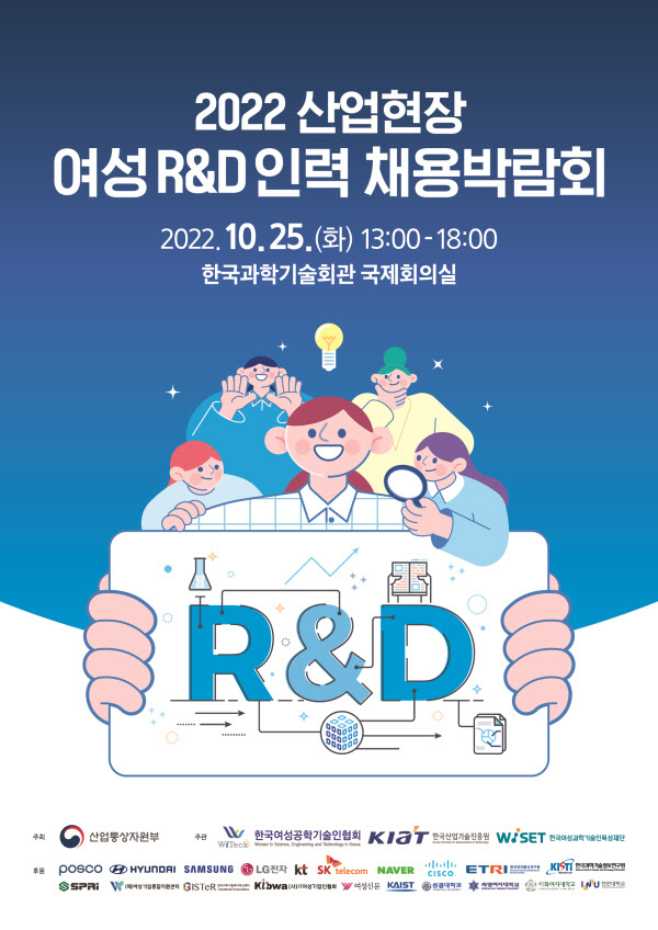 한국여성공학기술인협회, 산업현장 여성R&D인력 채용박람회 25일 개최