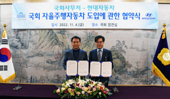현대차, 내년 상반기 국회서 자율주행 셔틀 운영