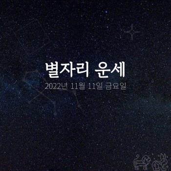  2022년 11월 11일 오늘의 운세