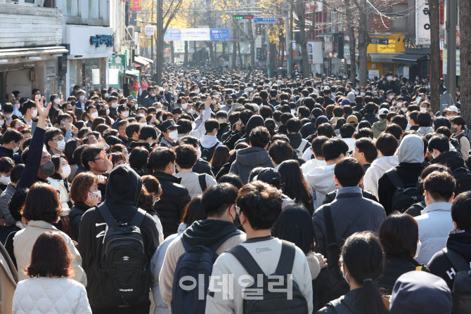 [포토]성균관대 논술 마치고 이동하는 수험생들