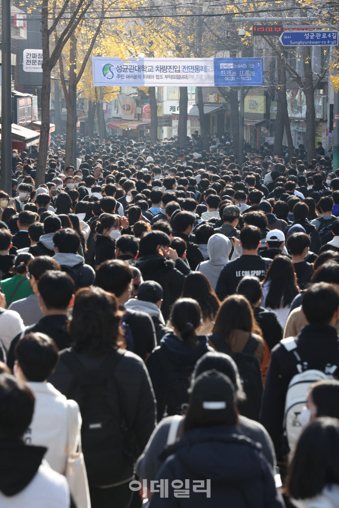 [포토]성균관대 논술 마치고 이동