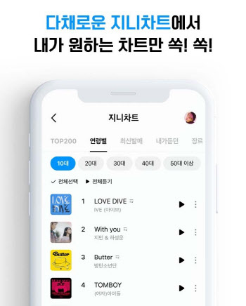"과거의 나 뭘 들었을까"…지니뮤직, '내가 듣던 차트' 서비스 제공