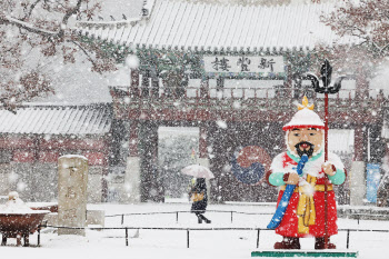 경기남부 등 최대 8㎝ 눈 펑펑…중국발 황사 국내영향