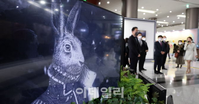 [포토]'코엑스 윈터 페스티벌' , 눈길 사로잡는 다양한 토끼의 작품들