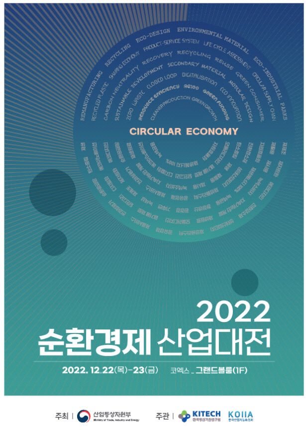 기후변화·탄소중립 해결책 제시… '2022 순환경제 산업대전' 개최