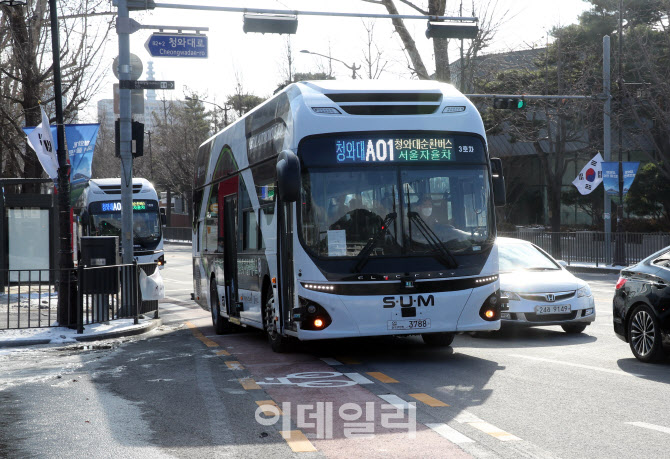 [포토] 청와대 순환하는 자율주행버스