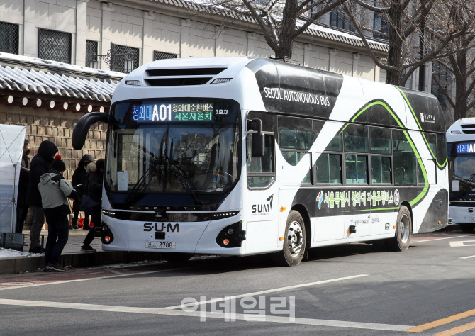 [포토] 자율주행버스 운행 개시