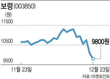 우주로 가는 보령, 주가는 안드로메다로…개미들 '부글부글'