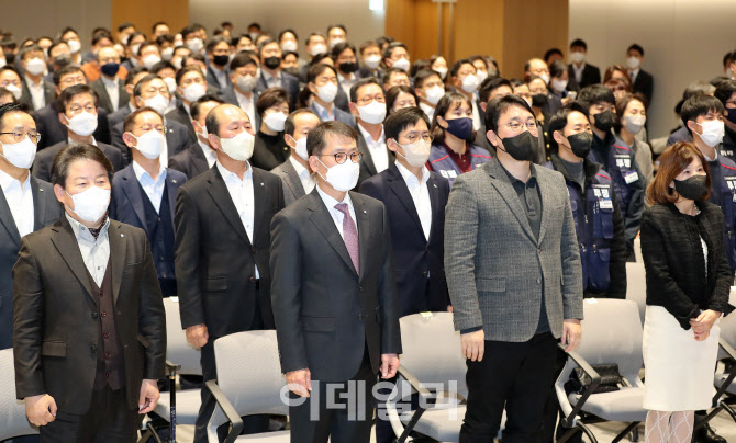 [포토]김성태 신임 IBK기업은행장, "중소기업 위기극복과 혁신성장 도모"