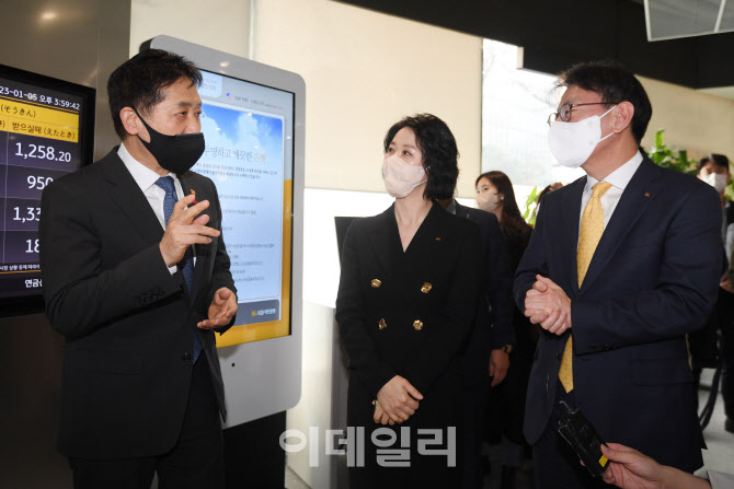 [포토]KB국민은행 남대문종합금융센터 방문한 김주현 위원장