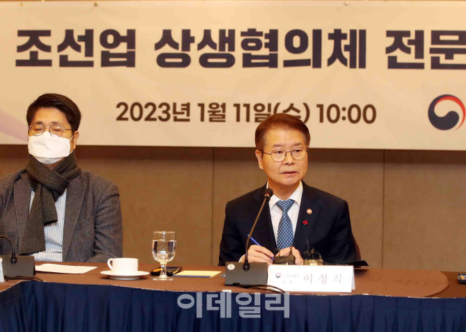 [포토] 이정식 고용노동부장관, 조선업 상생협의체 간담회