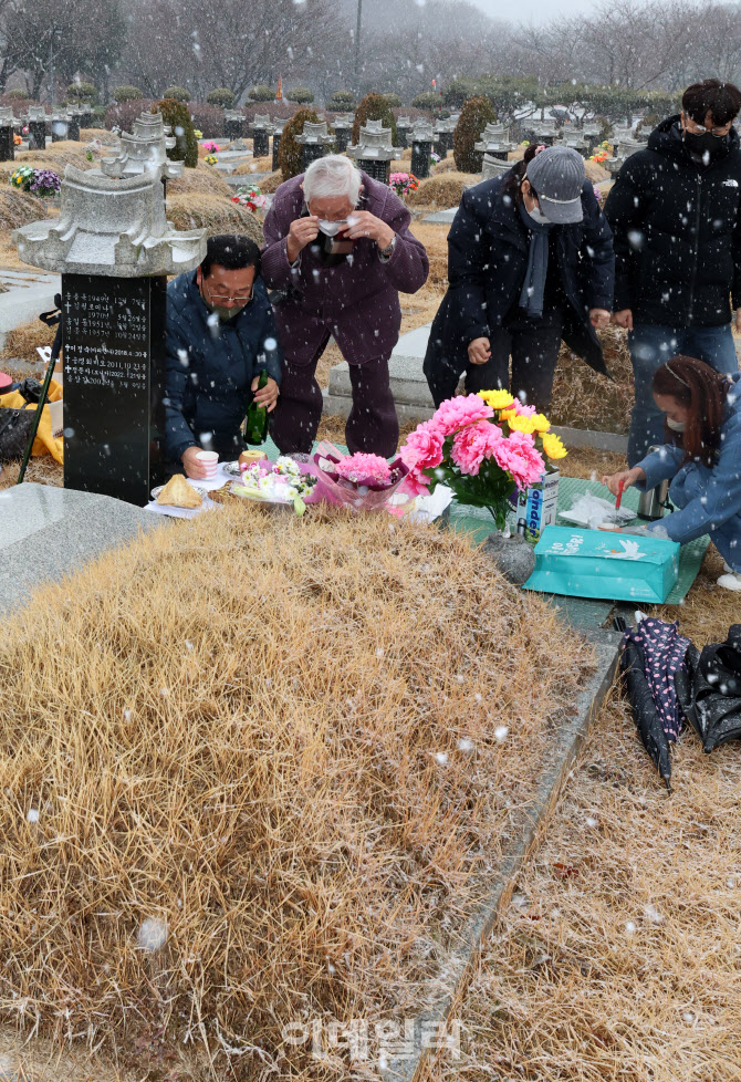 [포토]설 앞두고 성묘하는 시민들