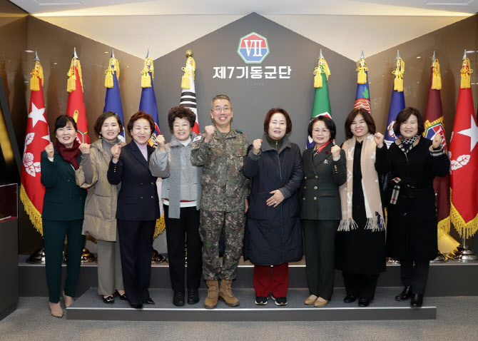 여성경제인들, 육군 제7기동군단 방문