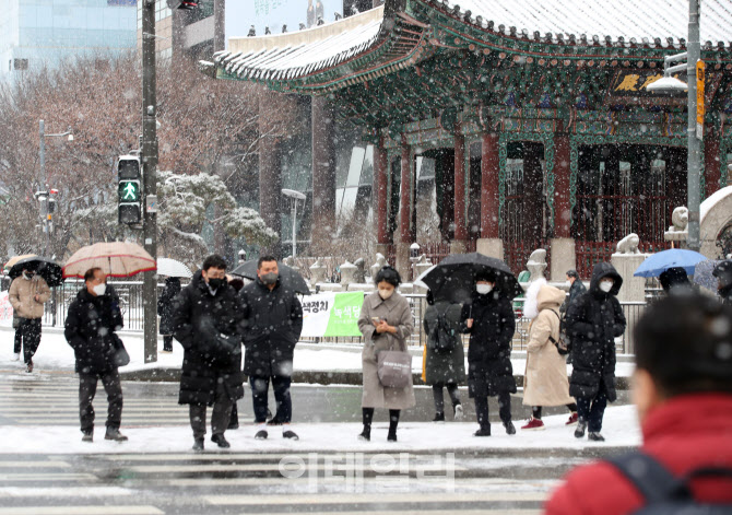 [포토] 대설주의보 내려진 수도권