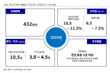 현대차, 공격적 가이던스 제시로 과도한 우려 상쇄 -하이