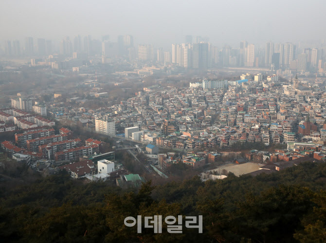 [포토] 뿌연 서울시내