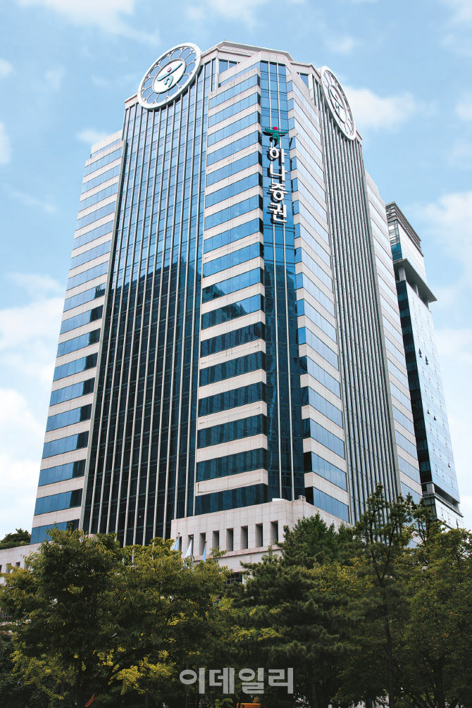 하나증권, 작년 영업익 966억…전년비 80% 감소
