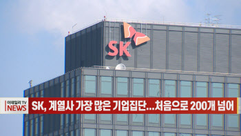 (영상)SK, 계열사 가장 많은 기업집단...처음으로 200개 넘어