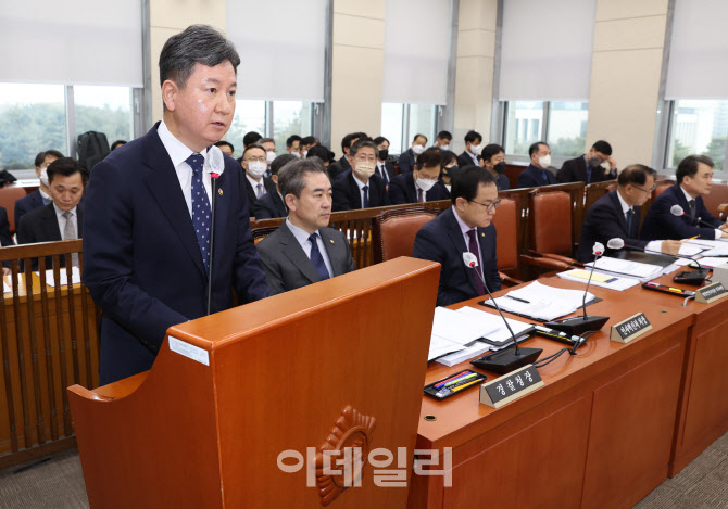 [포토]'정부조직법 개편안 통과 입장 밝히는 한창섭'