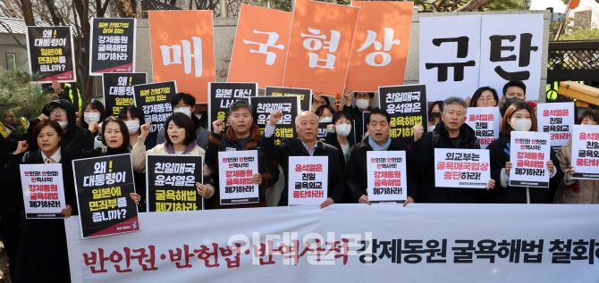 [포토]'강제동원 굴욕 해법 철회하라'