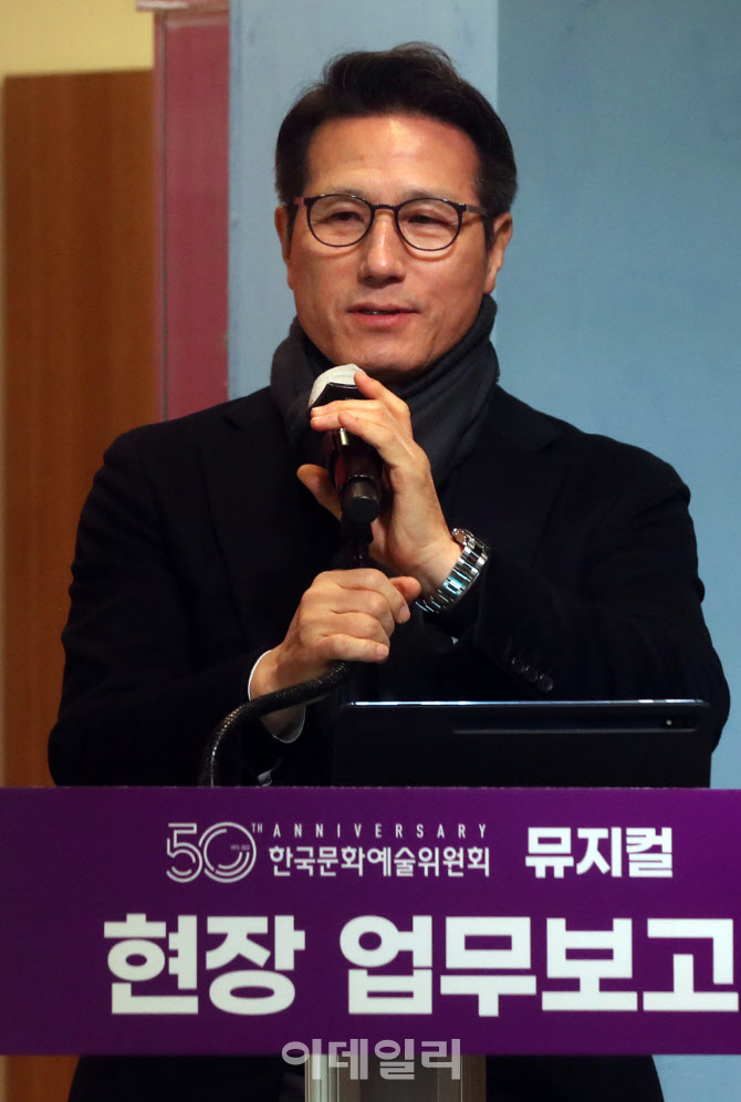 [포토] 뮤지컬 현장업무보고 참석한 정병국 위원장