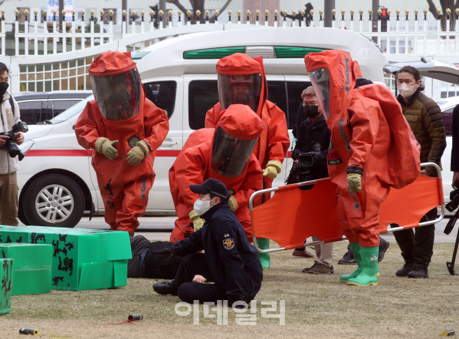 [포토] 통합 방호 훈련