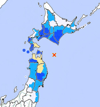 日 아오모리현 동쪽 바다서 규모 6.1 지진… 쓰나미 경보 無