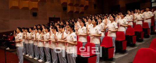 [포토]배재대 간호학과, 제10회 나이팅게일 선서식 개최