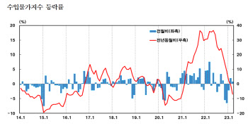 수입물가, 유가 떨어져도 '환율 상승'에 두 달 연속 올라