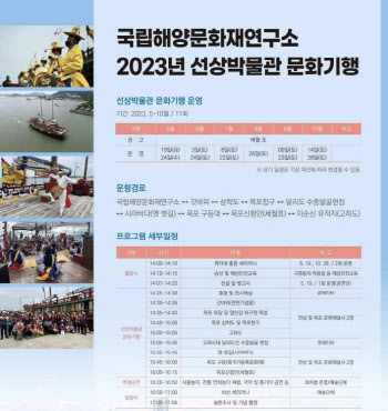 조선통신사선 타고 목포 해양유산 본다