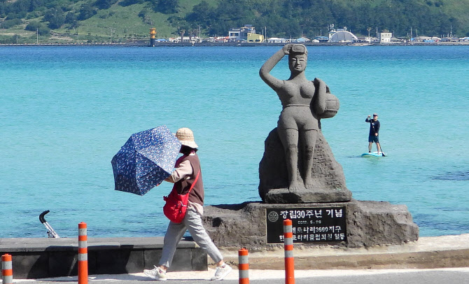 [포토] '양산이 어울리는 날씨'