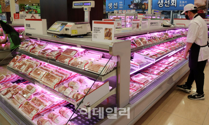 [포토] 삼겹살 가격 상승중