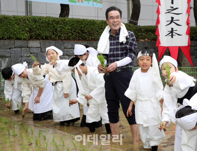 [포토] 농협, 전통 손 모내기 체험행사