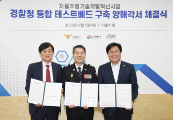 경찰청-시흥시-자율주행사업단, 통합 테스트베드 구축 MOU