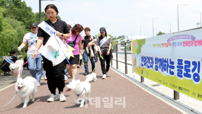 [포토]반려견과 함께하는 플로깅