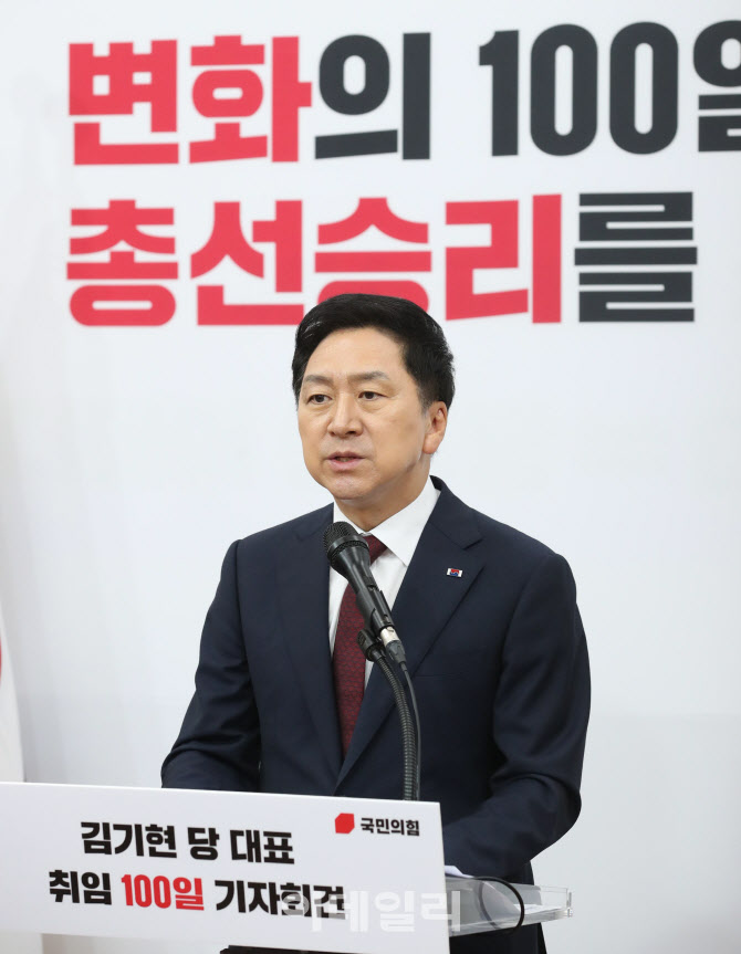 [포토]김기현, '내년 총선...능력 중심의 민심 공천할 것'