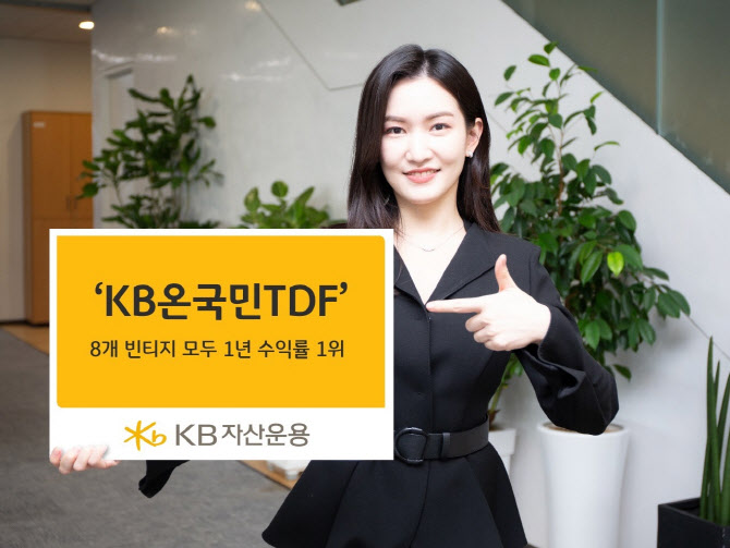 KB자산운용 "KB온국민TDF, 8개 빈티지 1년 수익률 1위"