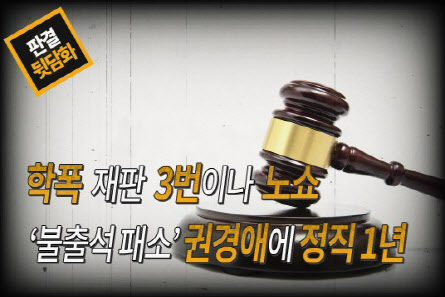'재판 불출석 패소' 권경애에 정직 1년 징계[판결뒷담화]