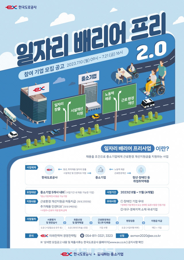 도로공사, 취업 취약계층 지원 ‘일자리 배리어 프리 2.0’ 추진