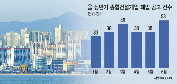 상반기 중소건설사 248곳 폐업…12년래 최고치