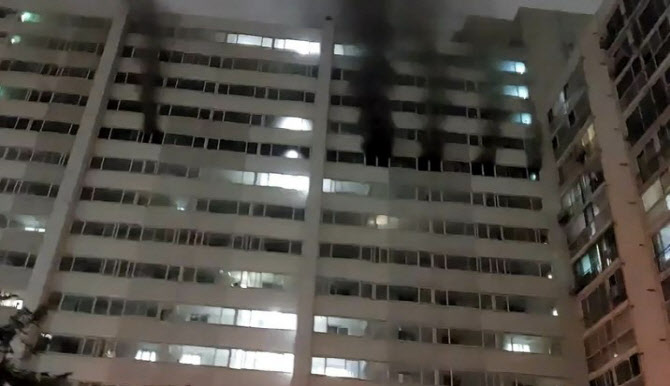 35년 된 문래동 아파트 화재로 1명 심정지…주민 140명 대피